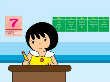 Unit 8: My School Timetable