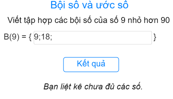 Bội số và ước số