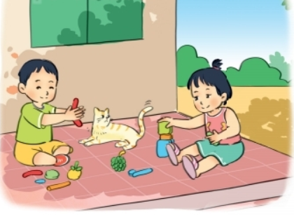 Bé nặn đồ chơi, tiếng việt lớp 2