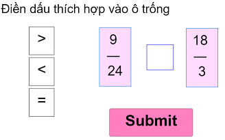 So sánh hai phân số khác mẫu số