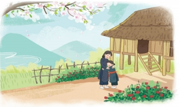 Sự tích hoa tỉ muội, (hoa hai chị em) bài tập tiếng việt lớp 2