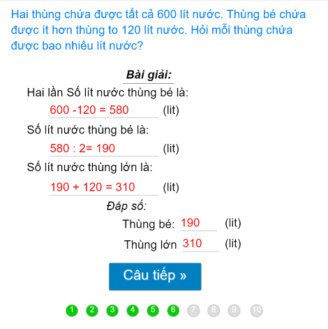 Tìm hai số khi biết tổng và hiệu(Có lời văn)
