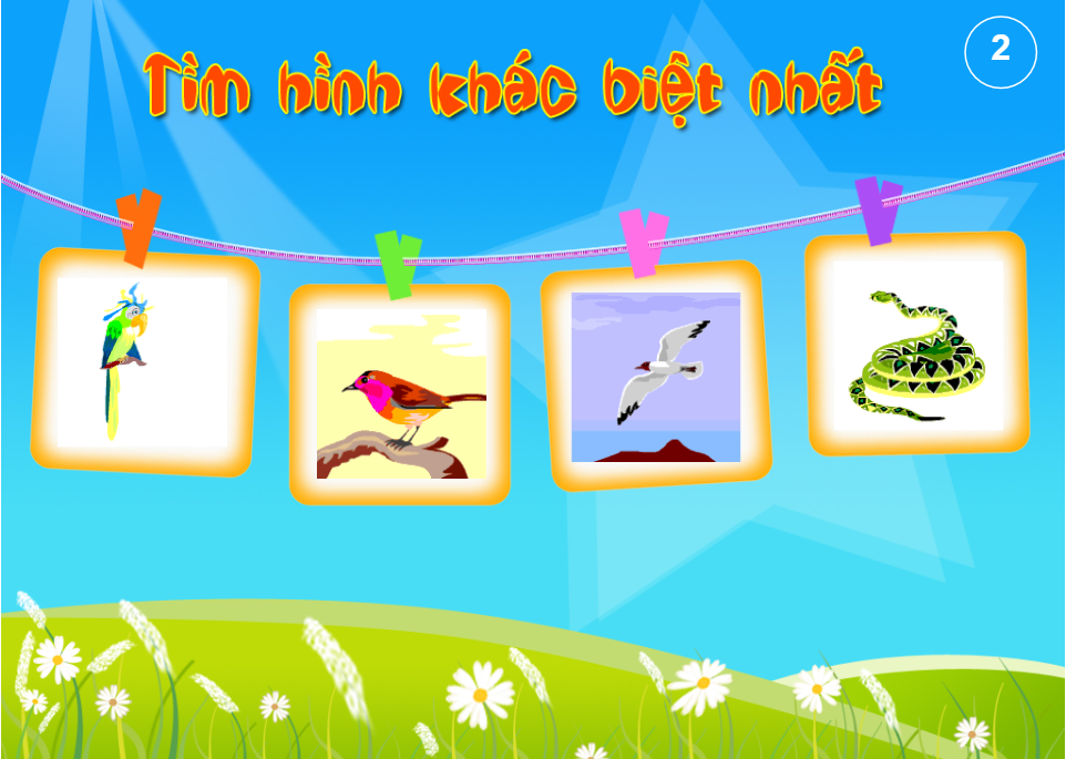 Tìm hình khác biệt nhất