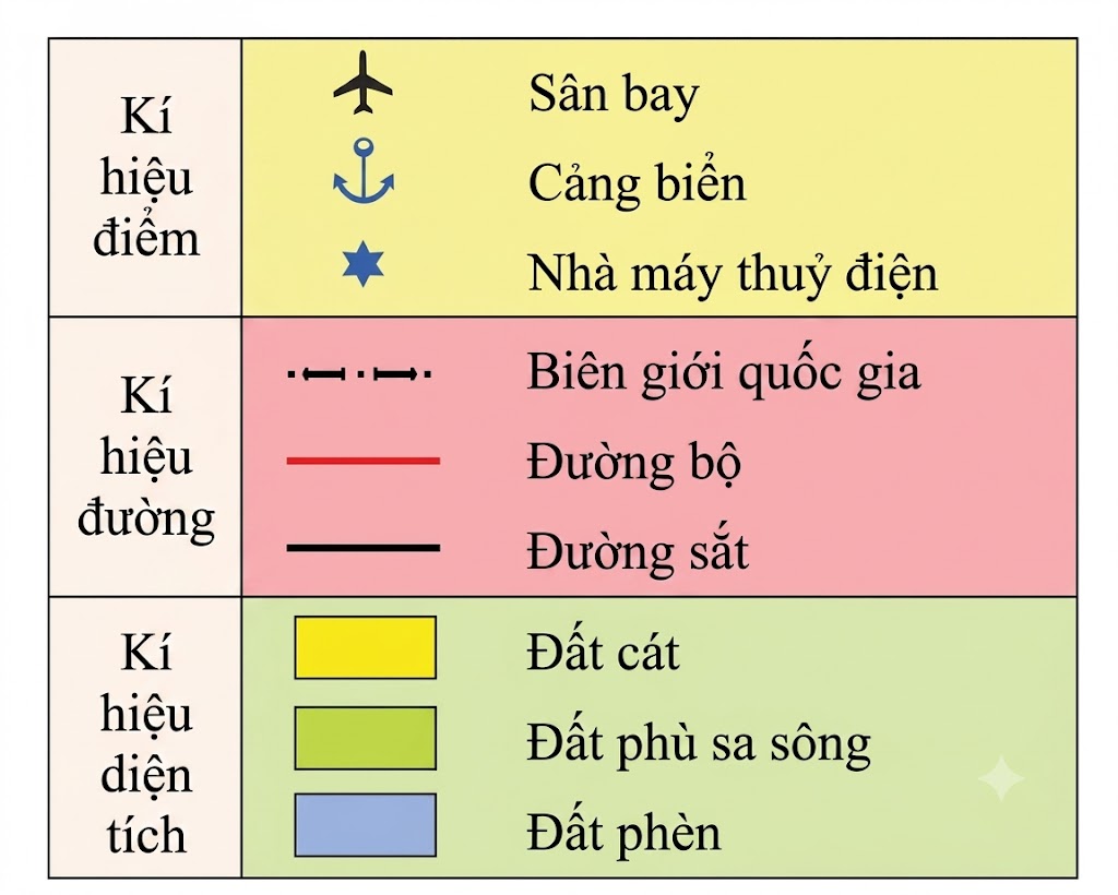 Một số kí hiệu trên bản đồ