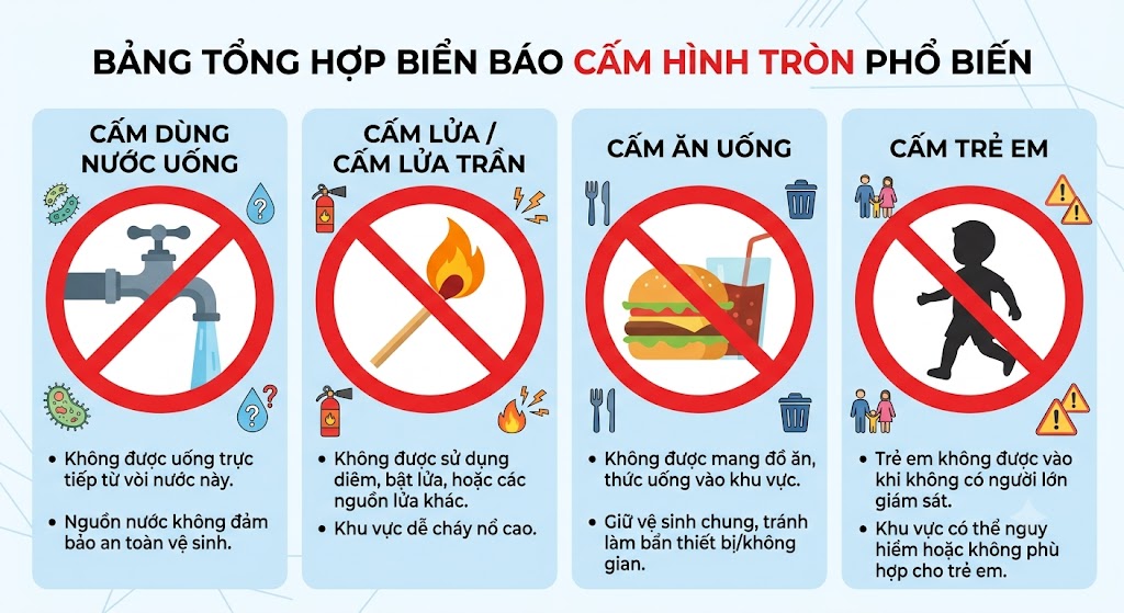 Biển cấm hình tròn