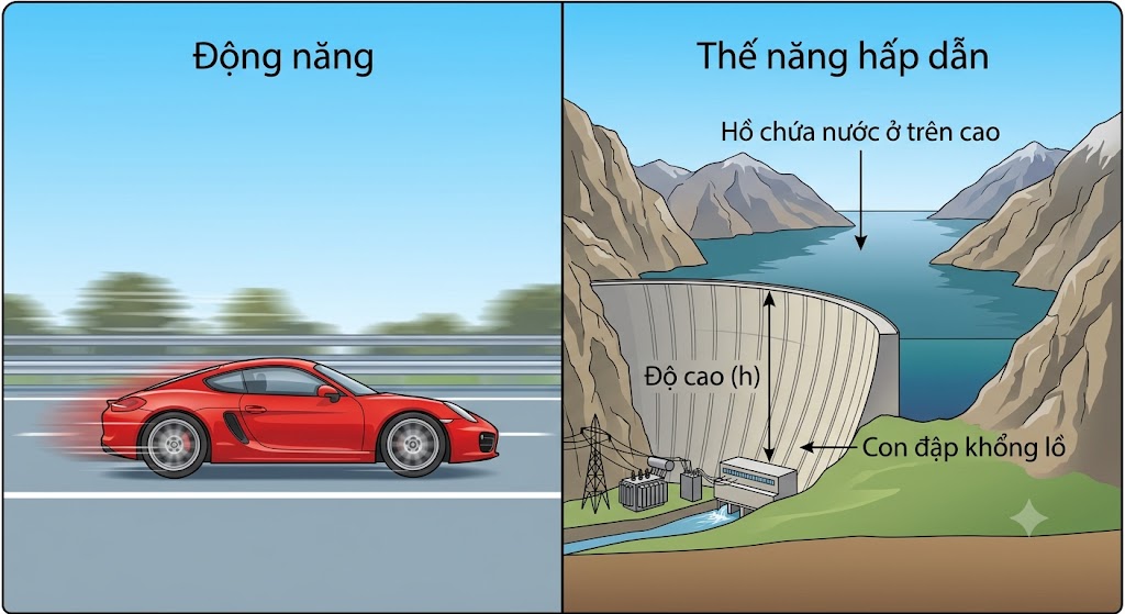 Nửa bên trái có dòng chữ 