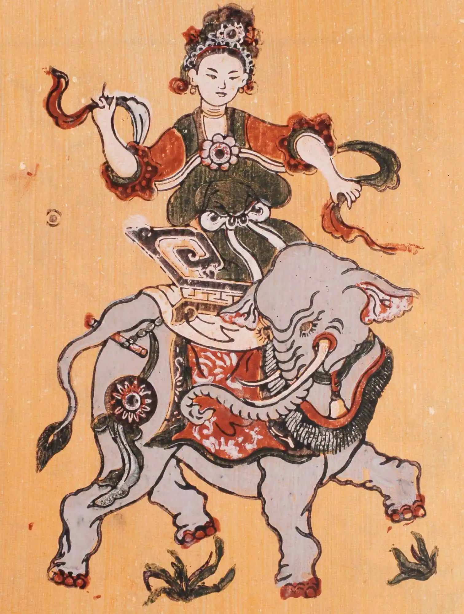 Hình 4. Bà Triệu (tranh dân gian Đông Hồ)