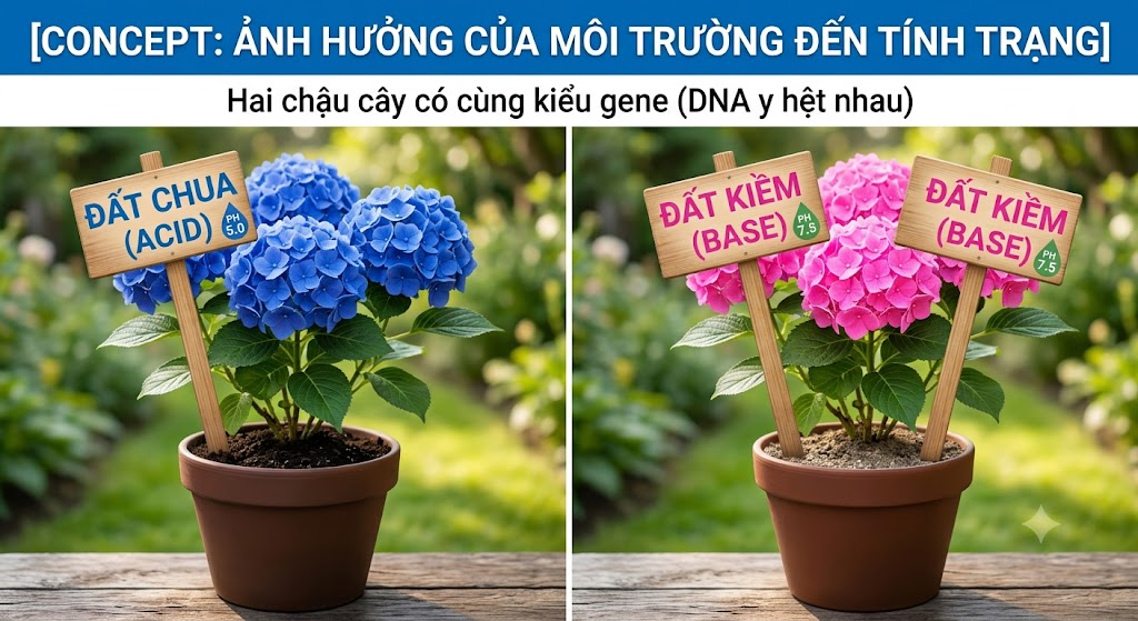 Ảnh hưởng của môi trường đến tính trạng